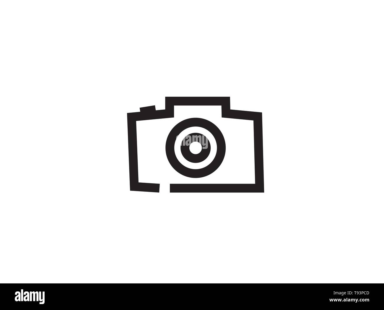 Camera Photograph An Old Style Camera Logo Design Illustration Stock Vector Image Art Alamy