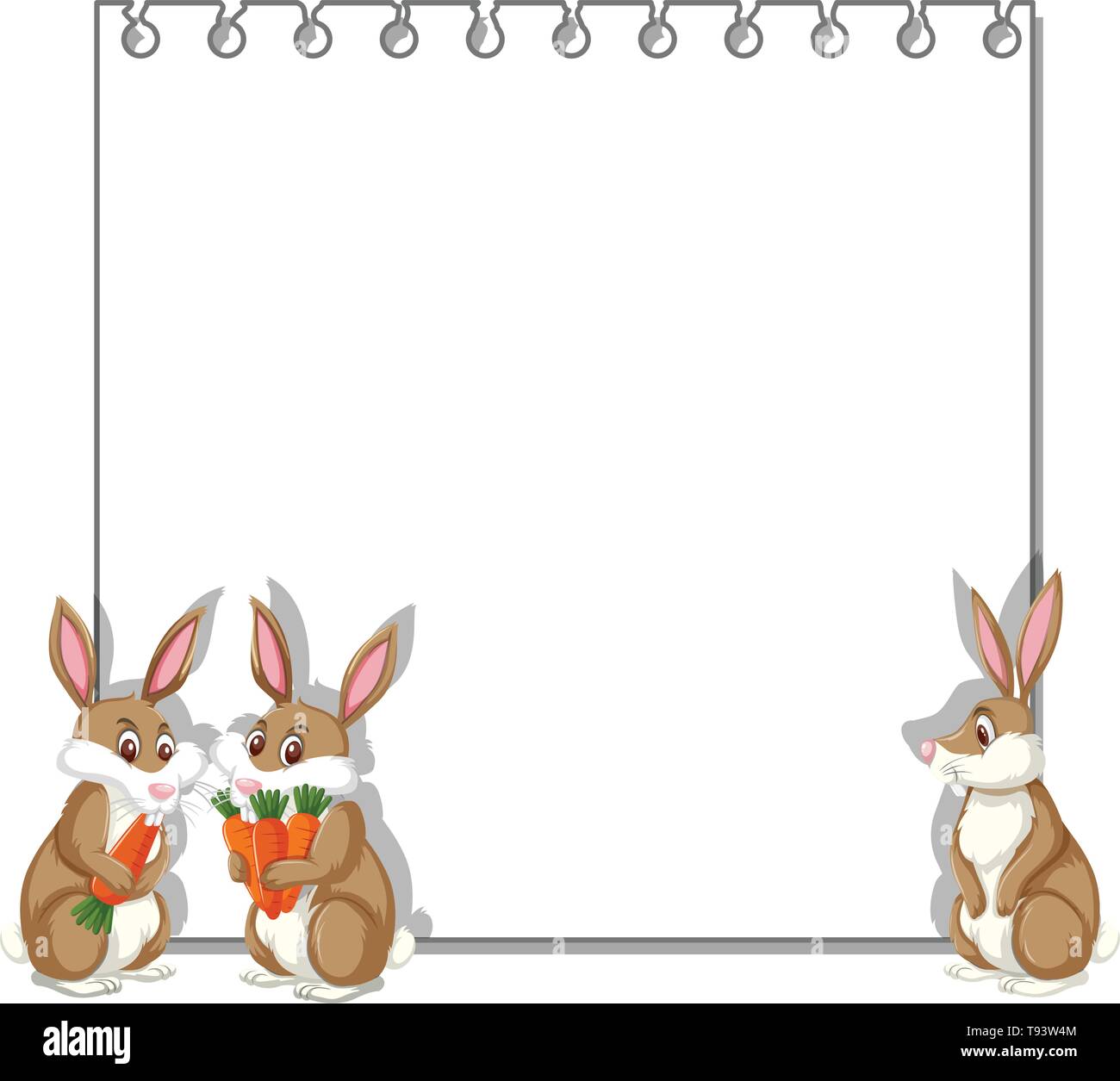 Animal on note template illustration Stock Vector Image & Art - Alamy