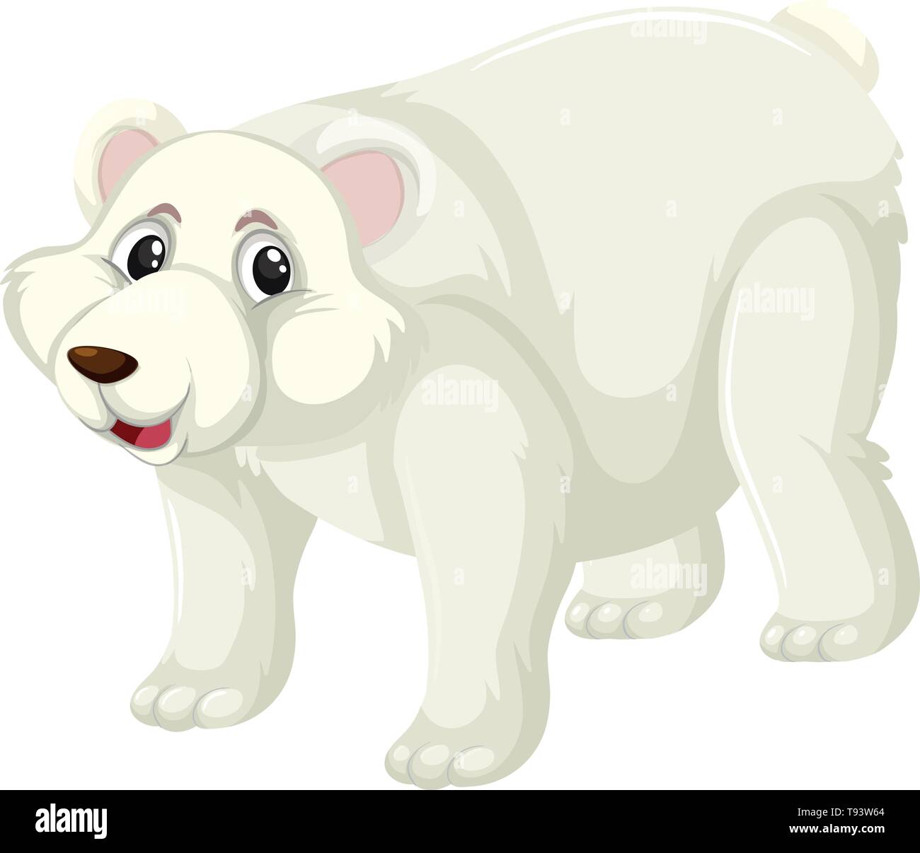 A polar bear character illustration Stock Vector Image &amp; Art - Alamy