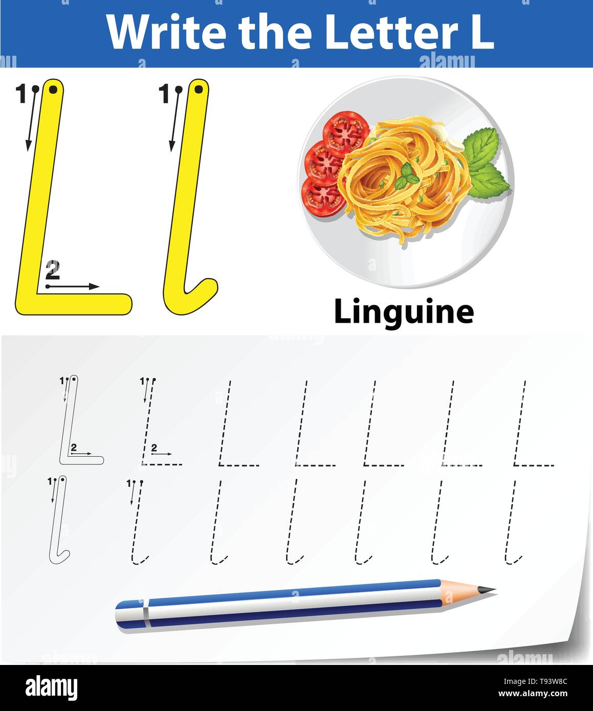 Letter L Tracing Worksheets For Kindergarten