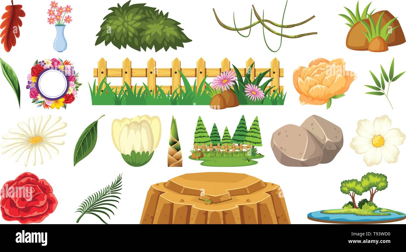 Set of ornamental object illustration Stock Vector Image & Art Alamy