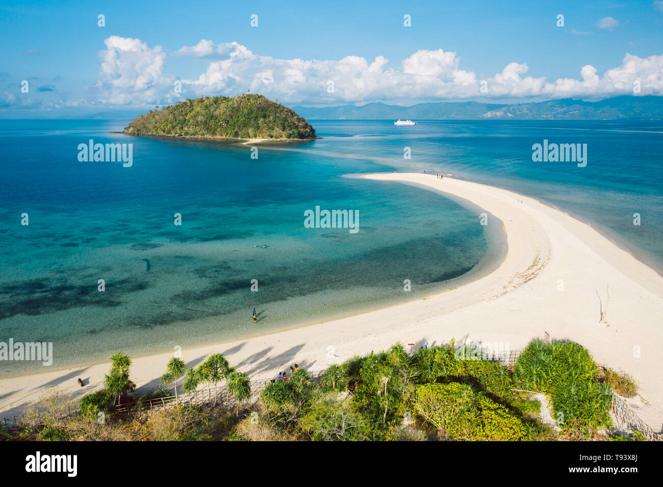Amazing Bon Bon beach on Romblon island, Philippines Stock Photo