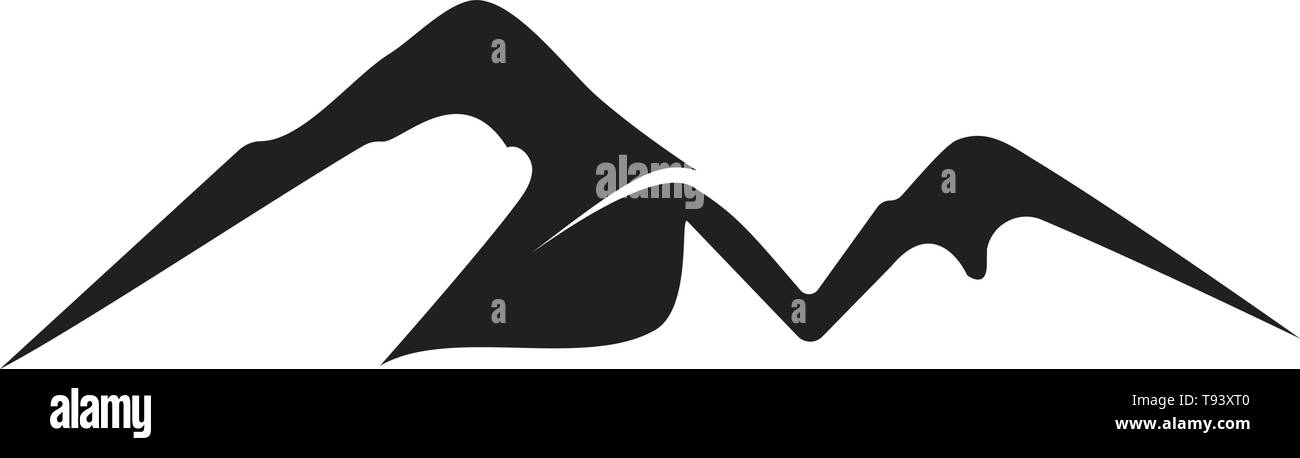 Minimalist Landscape Mountain logo design inspiration Stock Vector ...