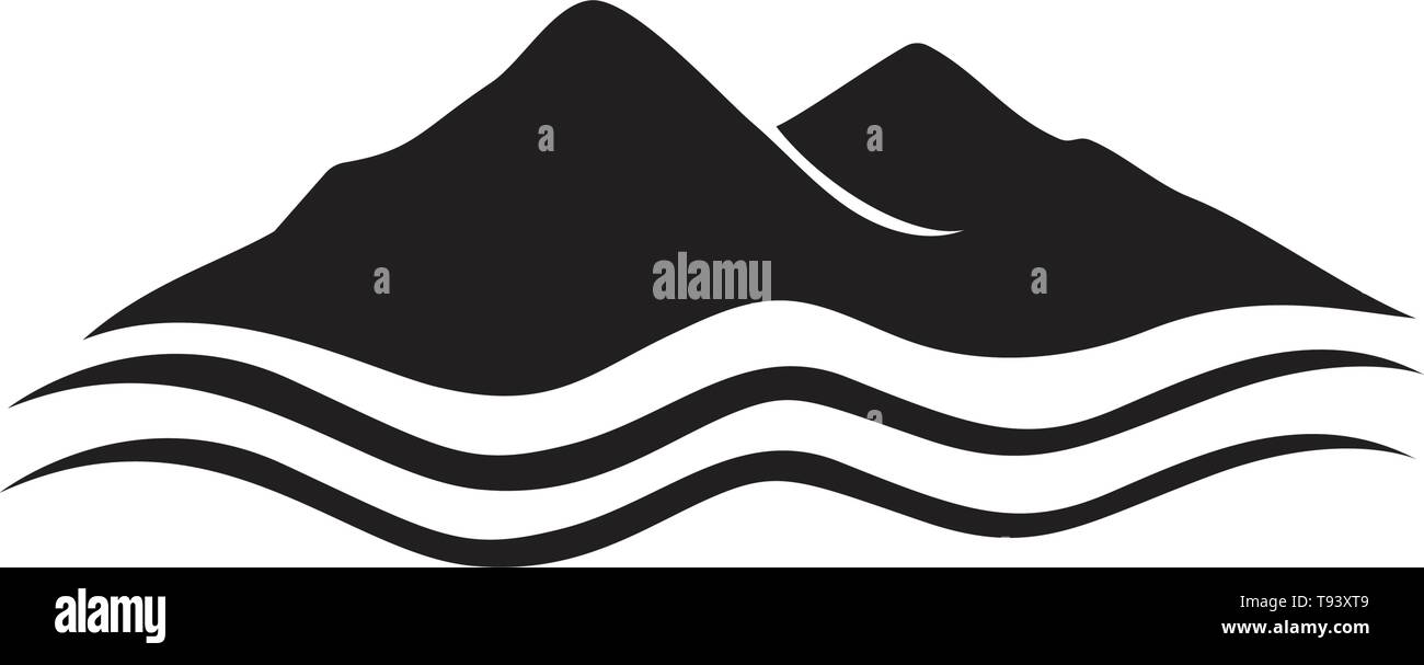 Minimalist Landscape Mountain logo design inspiration Stock Vector ...