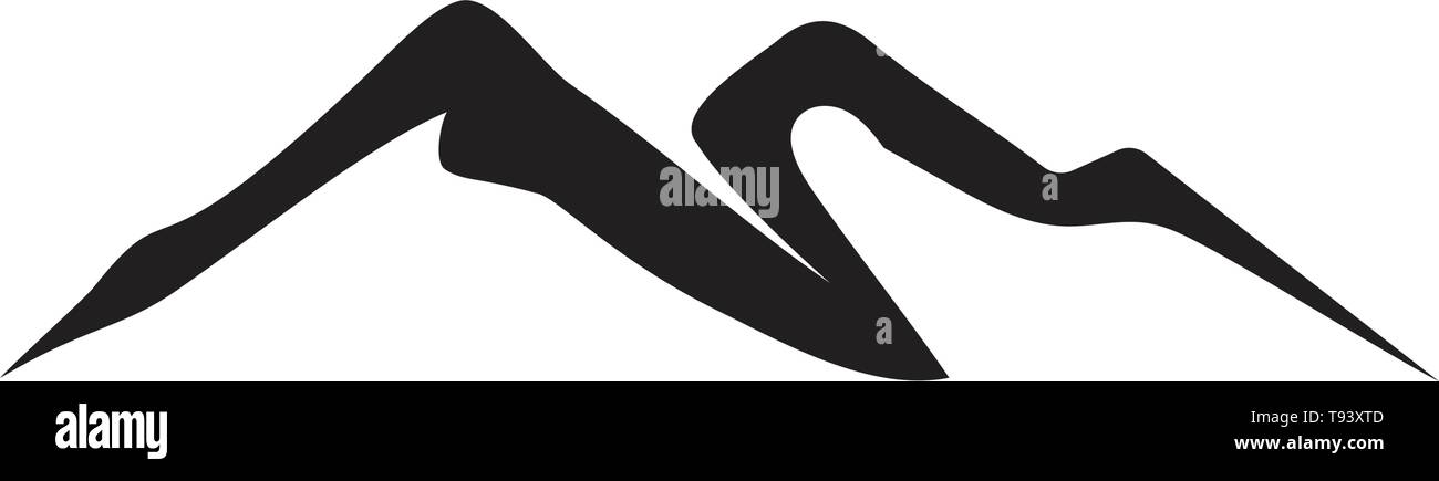 Minimalist Landscape Mountain logo design inspiration Stock Vector ...