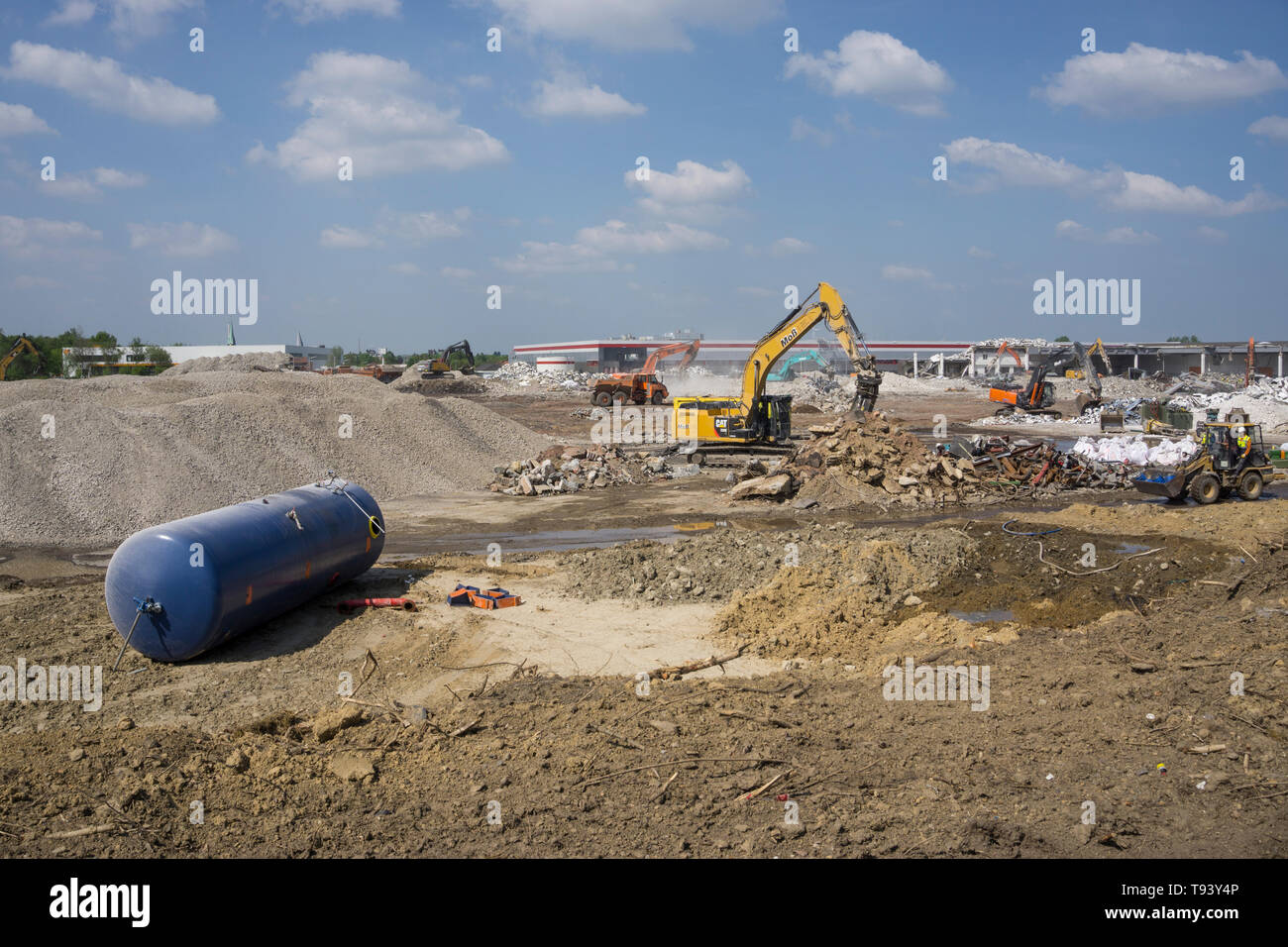 Tearing work, Zollpost, Kamen, North Rhine-Westphalia, Germany, Europe Stock Photo