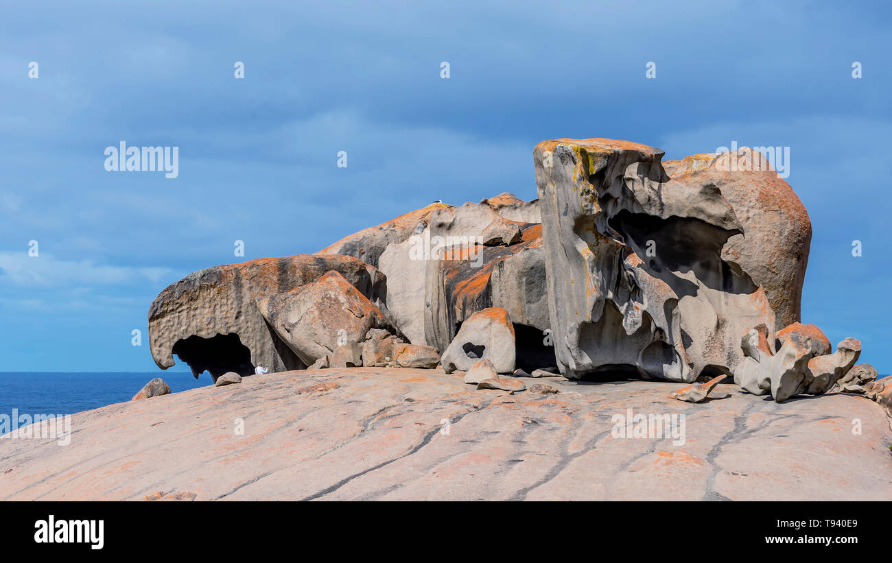 Blue Rocks Flinders The beautiful Remarkable Rocks against the blue sky in the Flinders ...