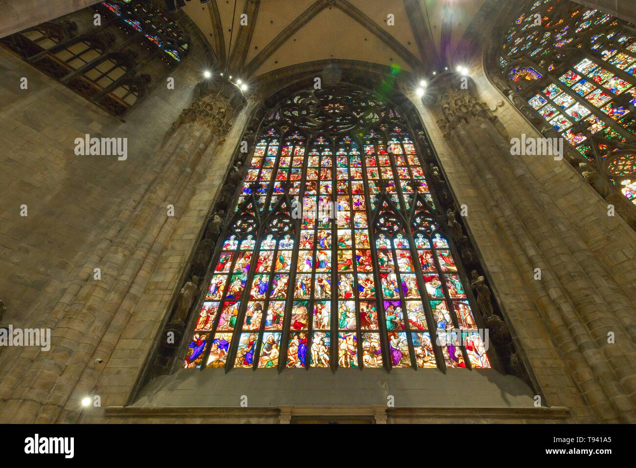 Spectacular Stained Glass Windows in the Milan Cathedral (Duomo di