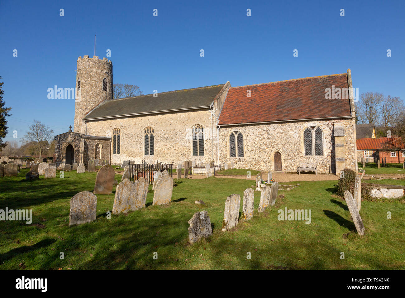 Church of Saint Andrew, Wissett, Suffolk, England, UK Stock Photo
