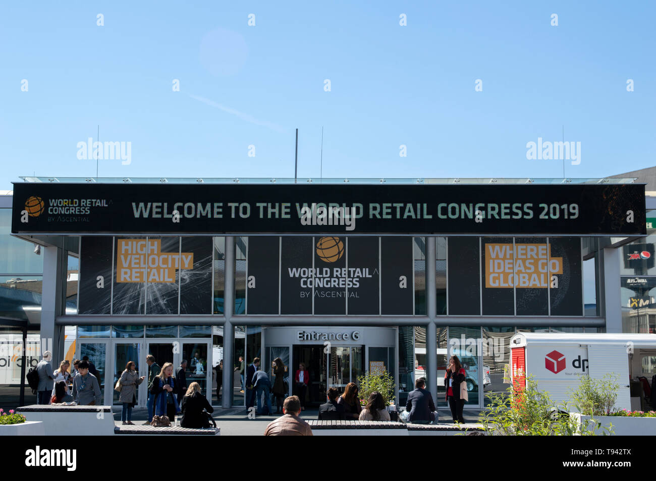 Entrance At The World Retail Congress At The Rai Complex Amsterdam The Netherlands 2019 Stock Photo