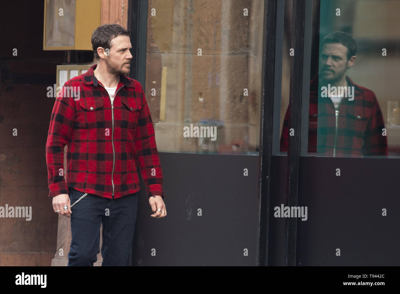 Glasgow's Bell street is taken over by filming of BBC's drama 'Guilt' for the new television channel.  Featuring: Jamie Sives Where: Glasgow, United Kingdom When: 15 Apr 2019 Credit: Euan Cherry/WENN Stock Photo