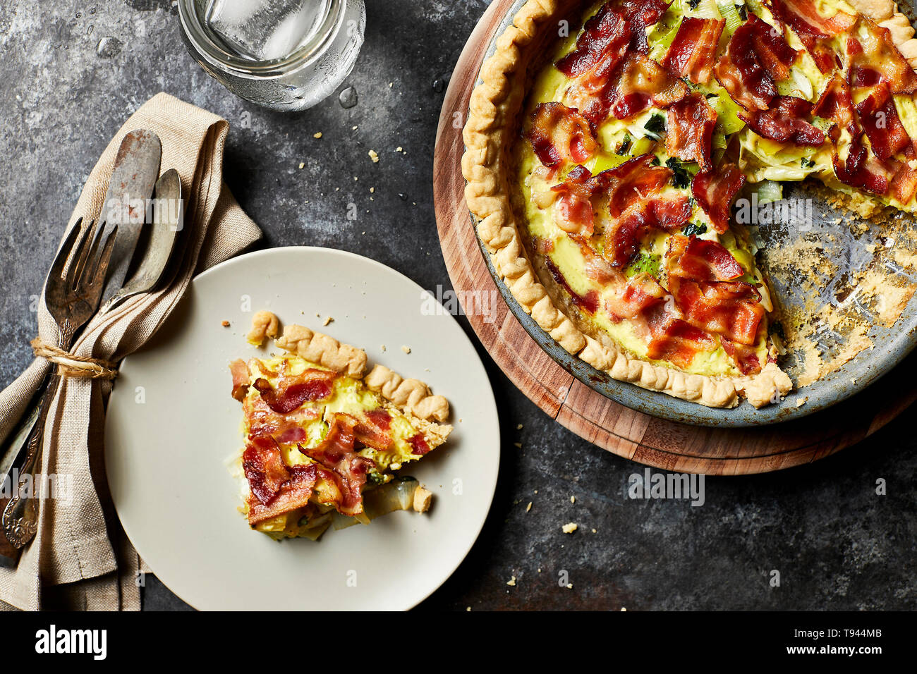 Leeks and Eggs Stock Photo - Alamy