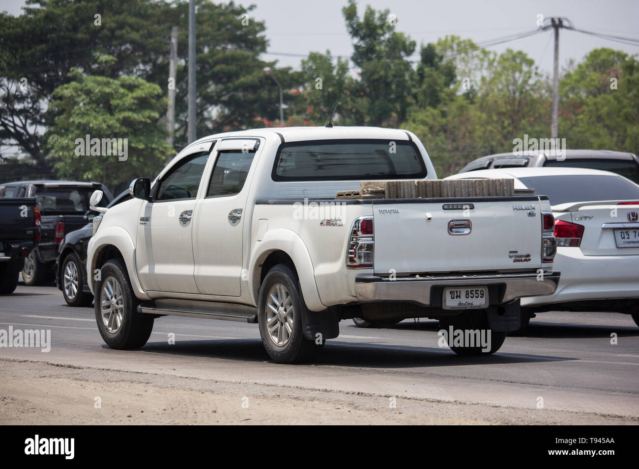Chiangmai, Thailand - April 30 2019: Private Toyota Hilux Vigo Pickup ...