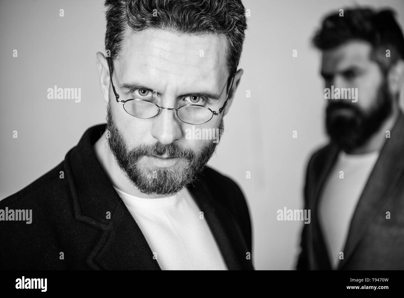 Eye health and sight. Optics and vision concept. Smart glance