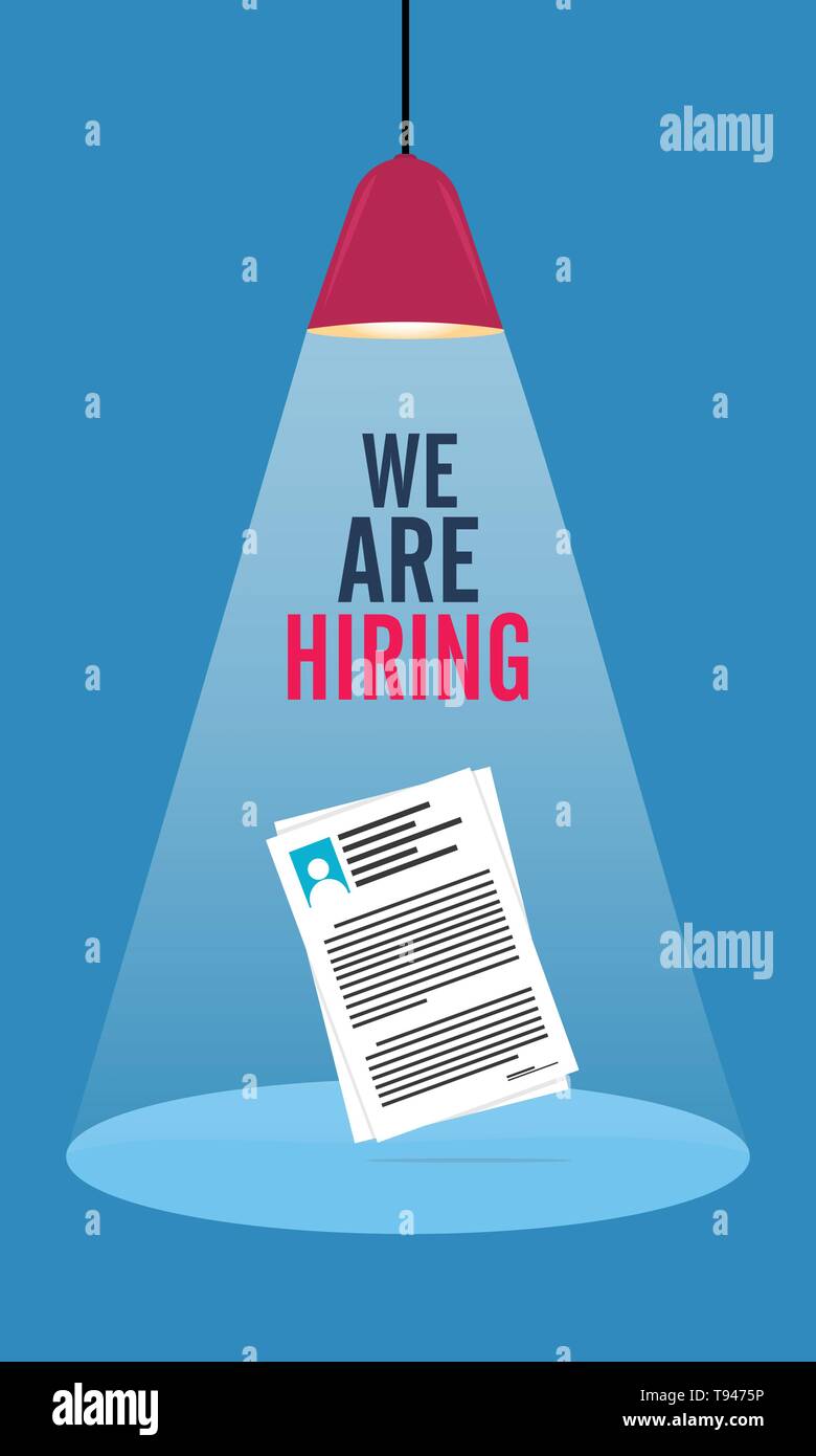 Spotlight Resource Office Worker Hiring Poster design Stock Vector Image & Art Alamy