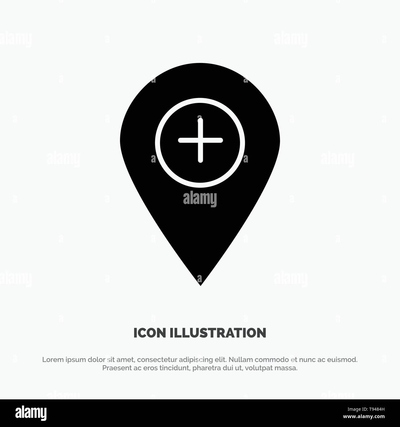 Plus symbol map Stock Vector Images Alamy