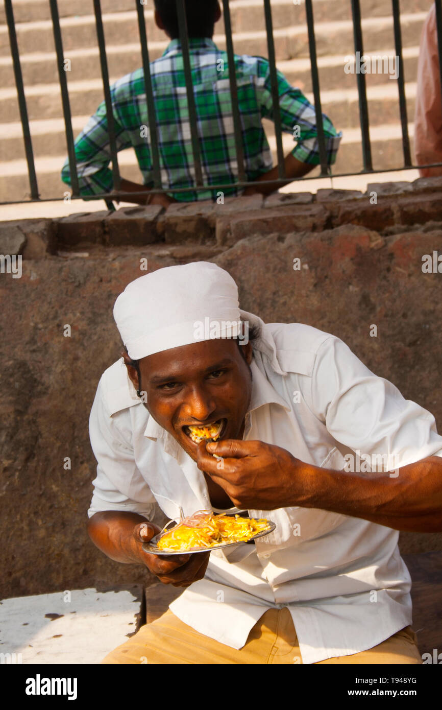 Portrait of a Muslim boy in eid festival, Meena Bazaar, Chandni Chowk