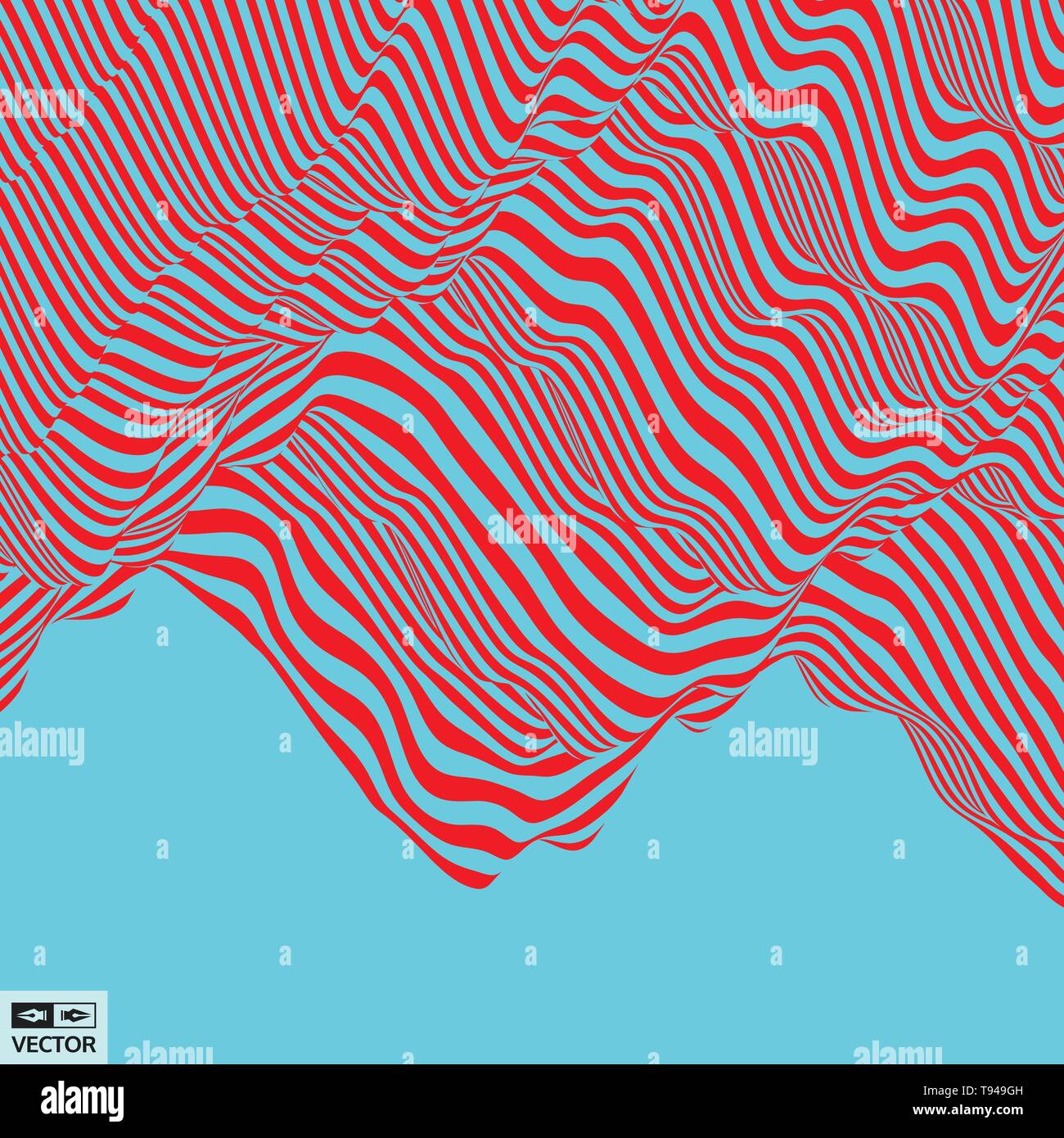 Abstract 3D geometrical background. Pattern with optical illusion ...
