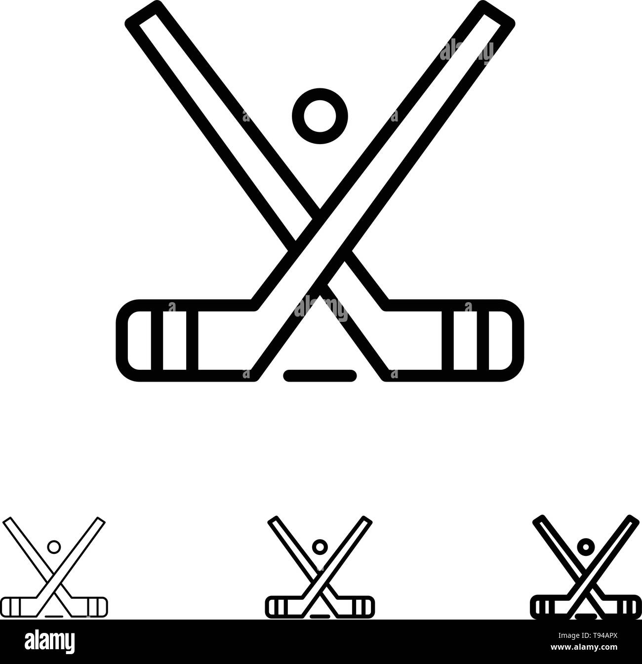 Hockey sticks Black and White Stock Photos & Images Alamy