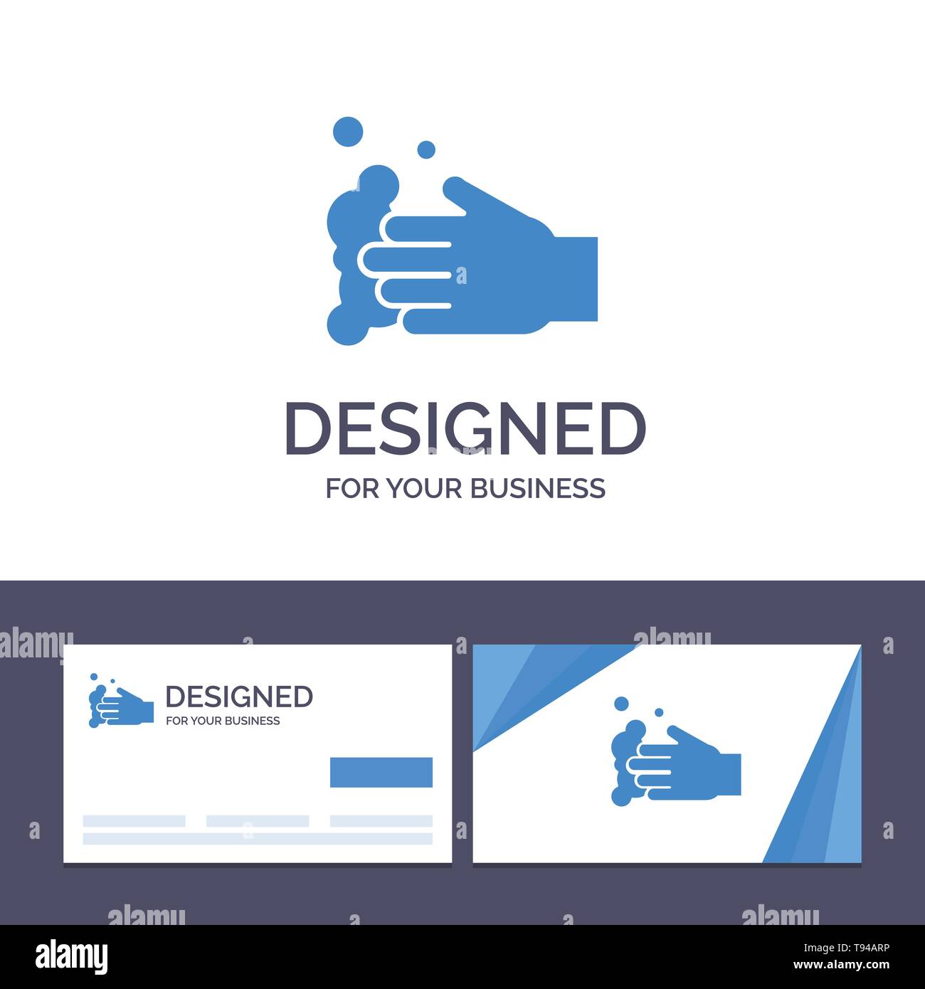 Creative Business Card And Logo Template Cleaning Hand Soap