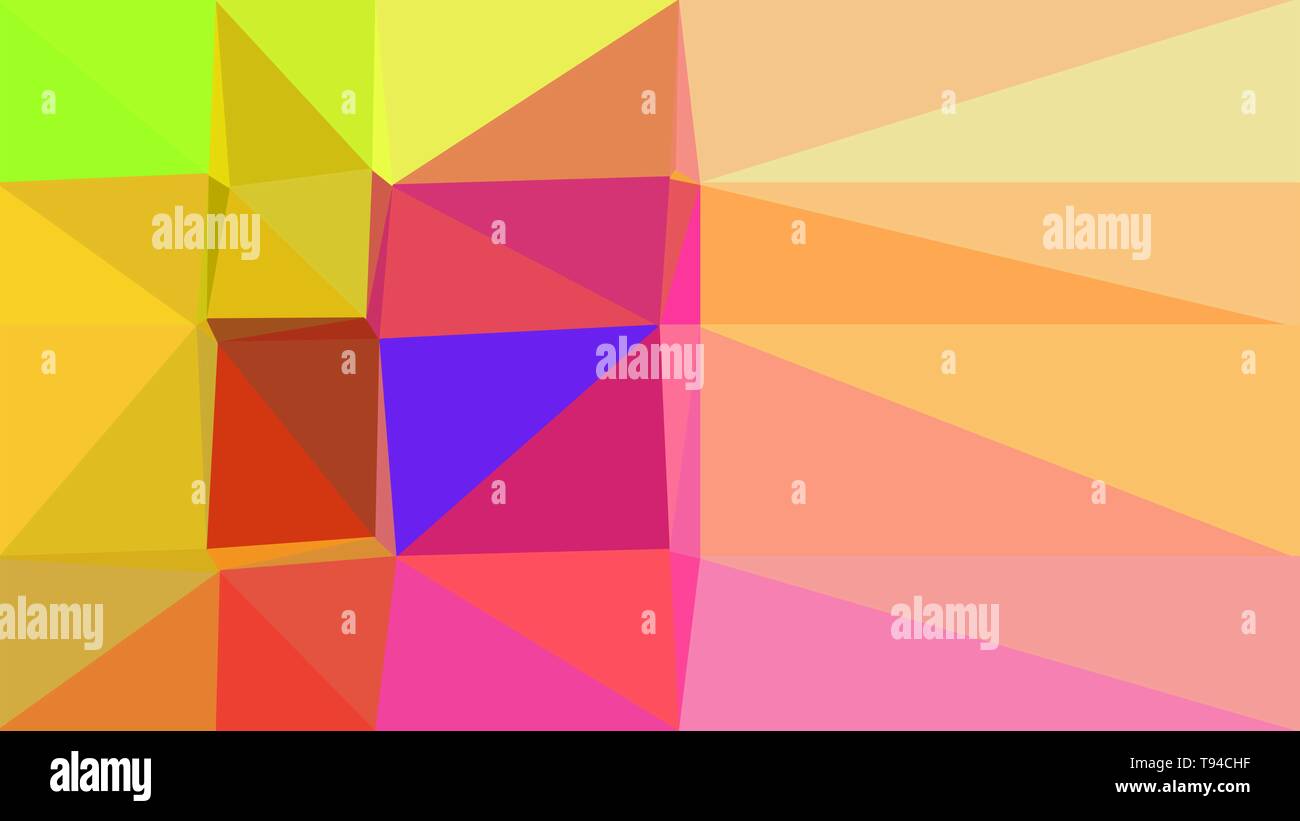 geometric triangles style in light salmon, moderate pink and golden rod ...