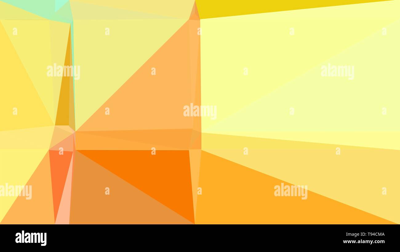 Abstract color triangles geometric background with khaki, vivid orange ...