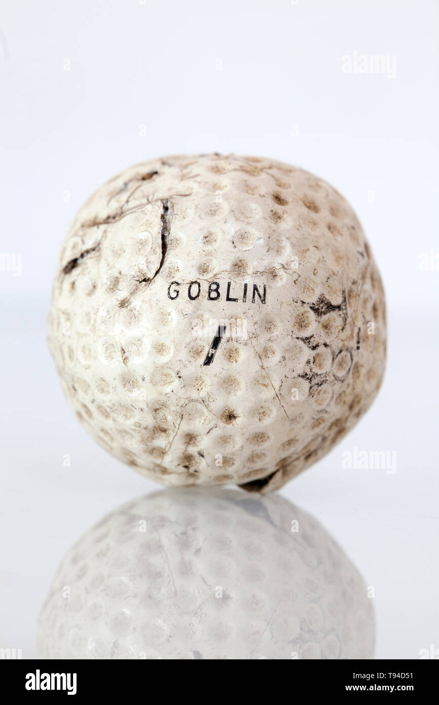 Vintage Goblin Mesh Golf Ball Stock Photo