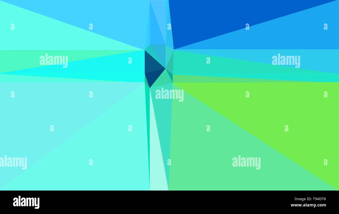 minimalistic triangle geometric background with aqua marine, moderate ...