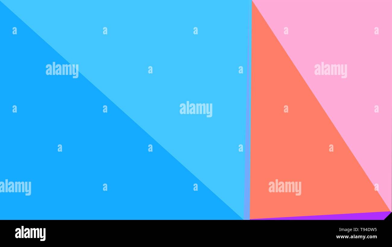 Geometric Dodger Blue Pastel Magenta And Corn Flower Blue