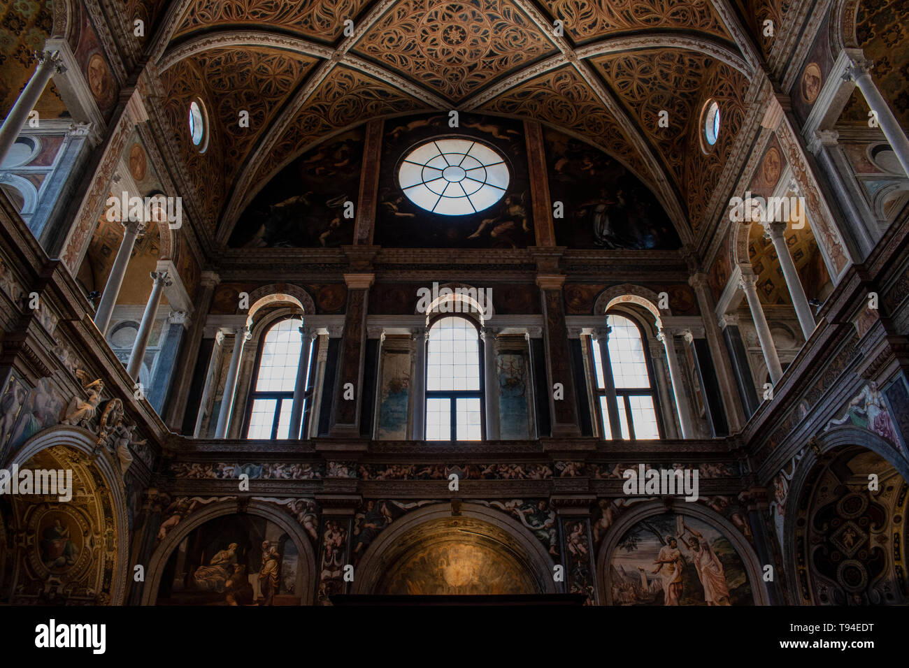 Italy San Maurizio al Monastero Maggiore, church known as the Sistine Chapel of Milan, chapels Italy San Maurizio al Monastero Maggiore, church known as the Sistine Chapel of Milan, chapels