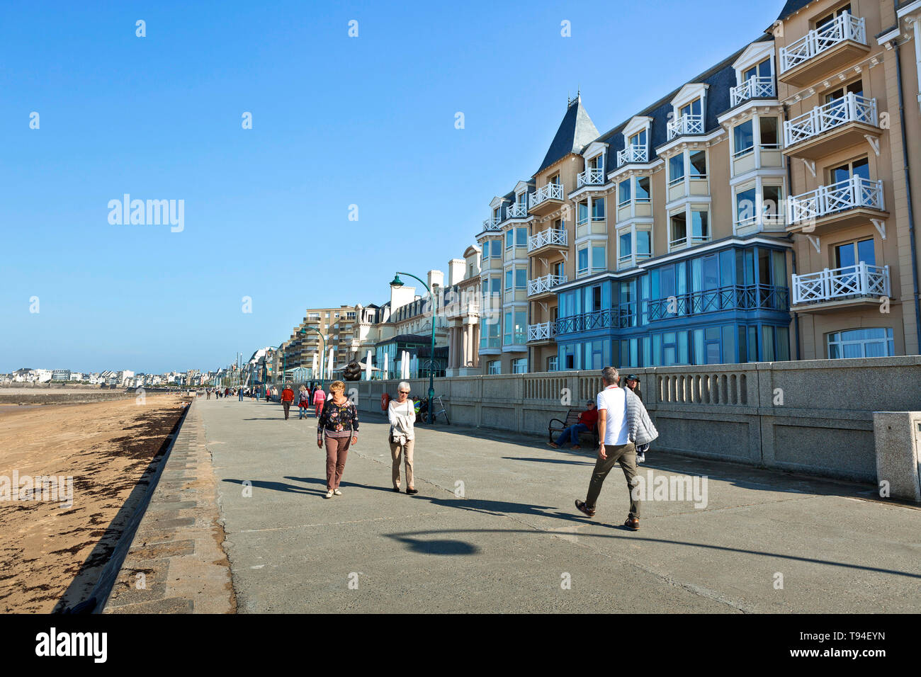 Saint Malo Brittany North Western France Dyke Of