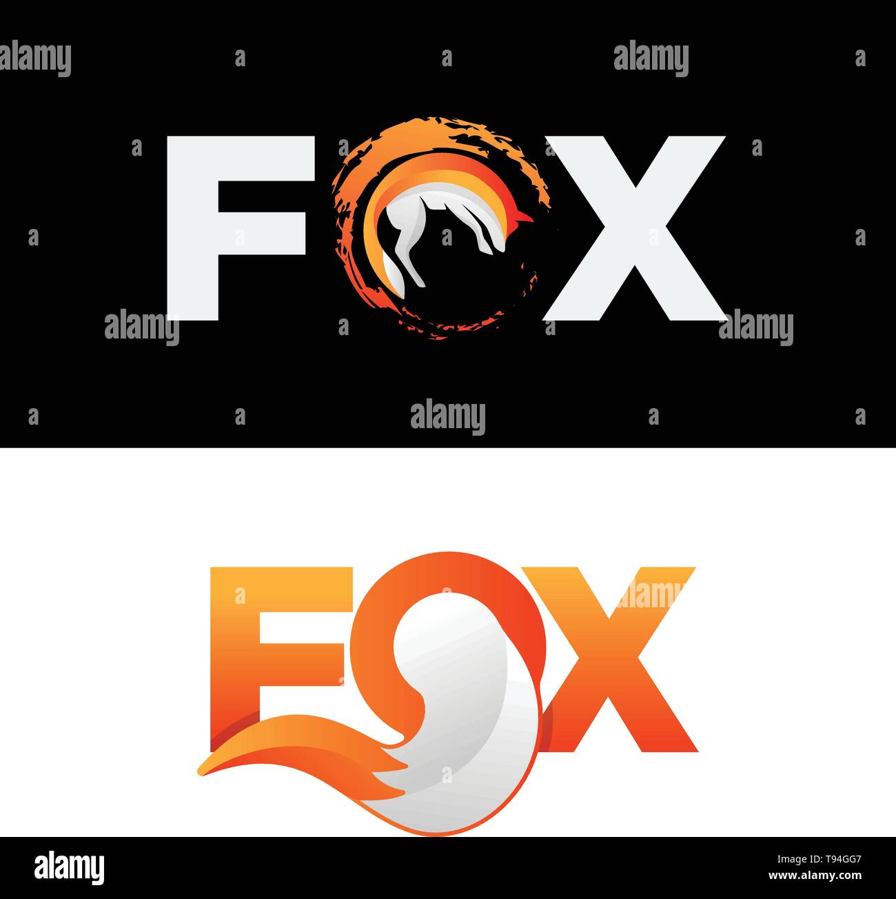 fox wolf logo icon vector illustration element isolated - vector Stock Vector