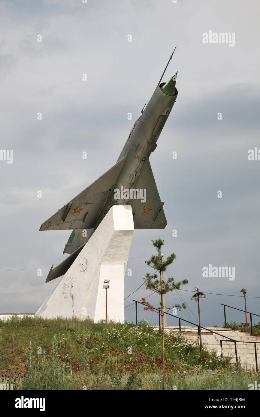War Memorial in Karkaralinsk. Karaganda Oblast. Kazakhstan Stock Photo