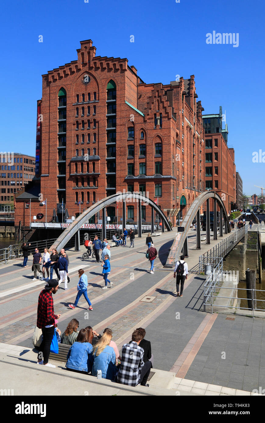 Maritime Museum, Hafencity, Hamburg, Germany, Europe Stock Photo