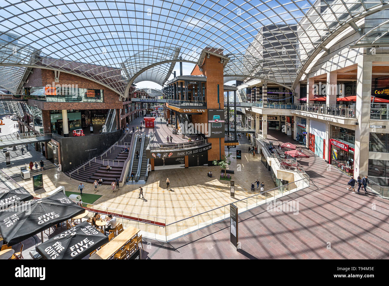 Cabot circus in Bristol Engalnd Stock Photo Alamy