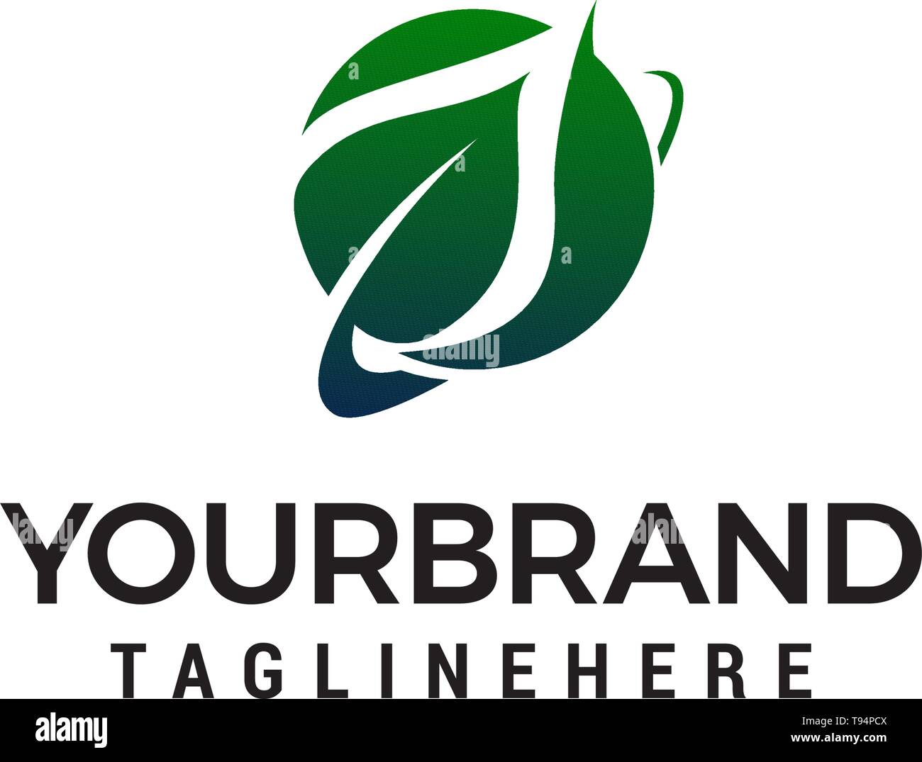 leaf logo design concept template vector Stock Vector Image & Art - Alamy