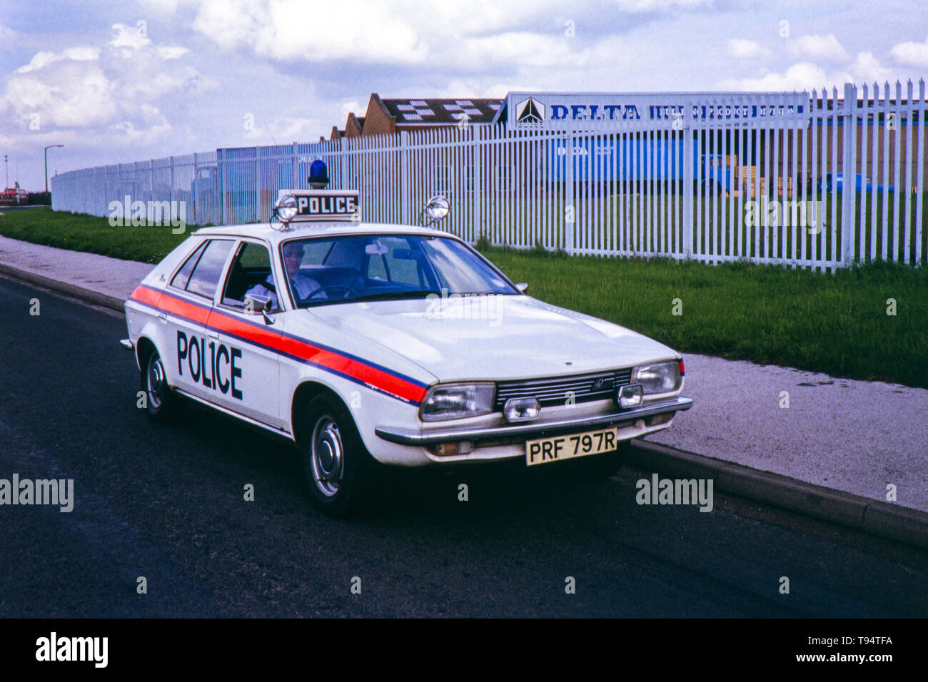 Austin Princess 'Jam Sandwich' Police Car. Image taken during the late 1970s Stock Photo