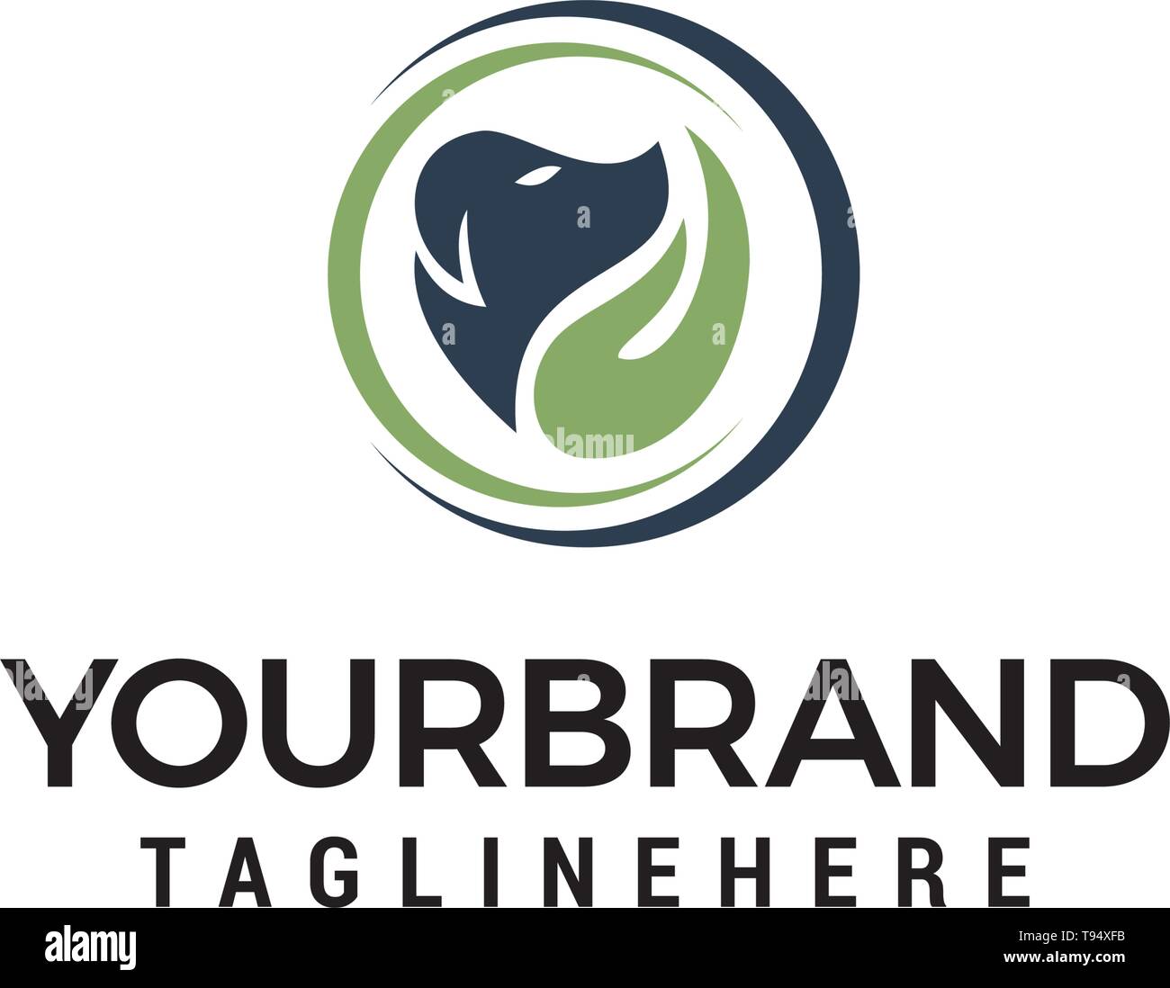 dog care logo design concept template vector Stock Vector