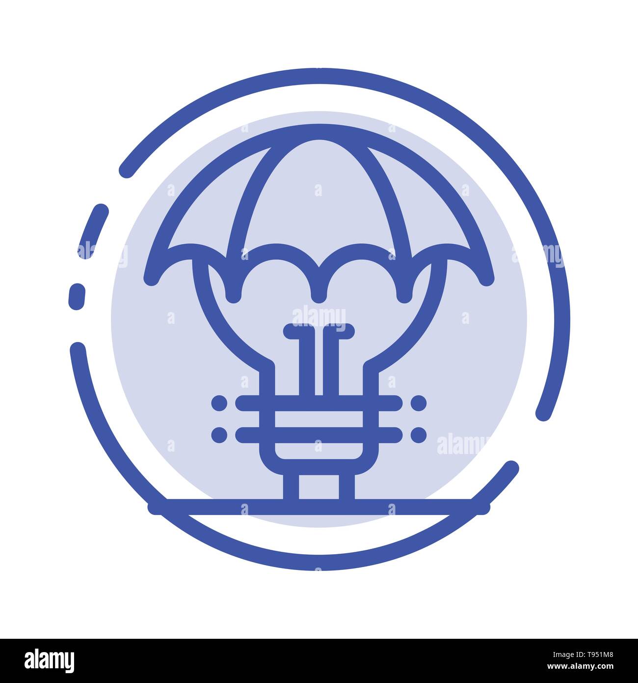 Protected Ideas, Copyright, Defense, Idea, Patent Blue Dotted Line Line