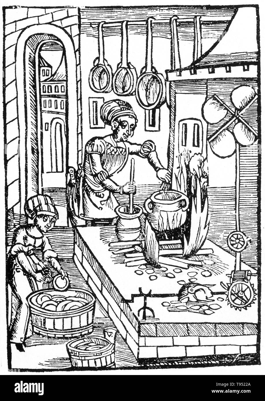 in-most-medieval-households-cooking-was-done-on-an-open-hearth-in-the