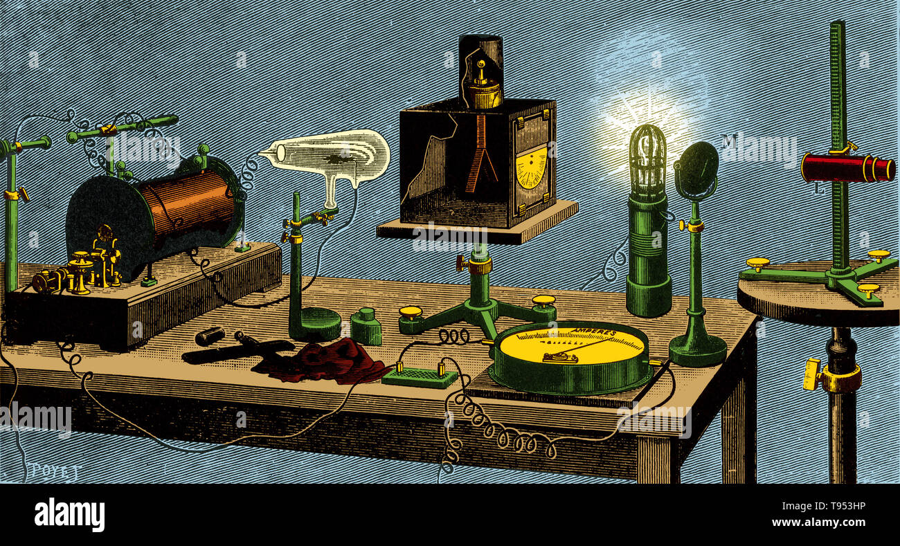 Apparatus for experiments electrical discharges producing light effects