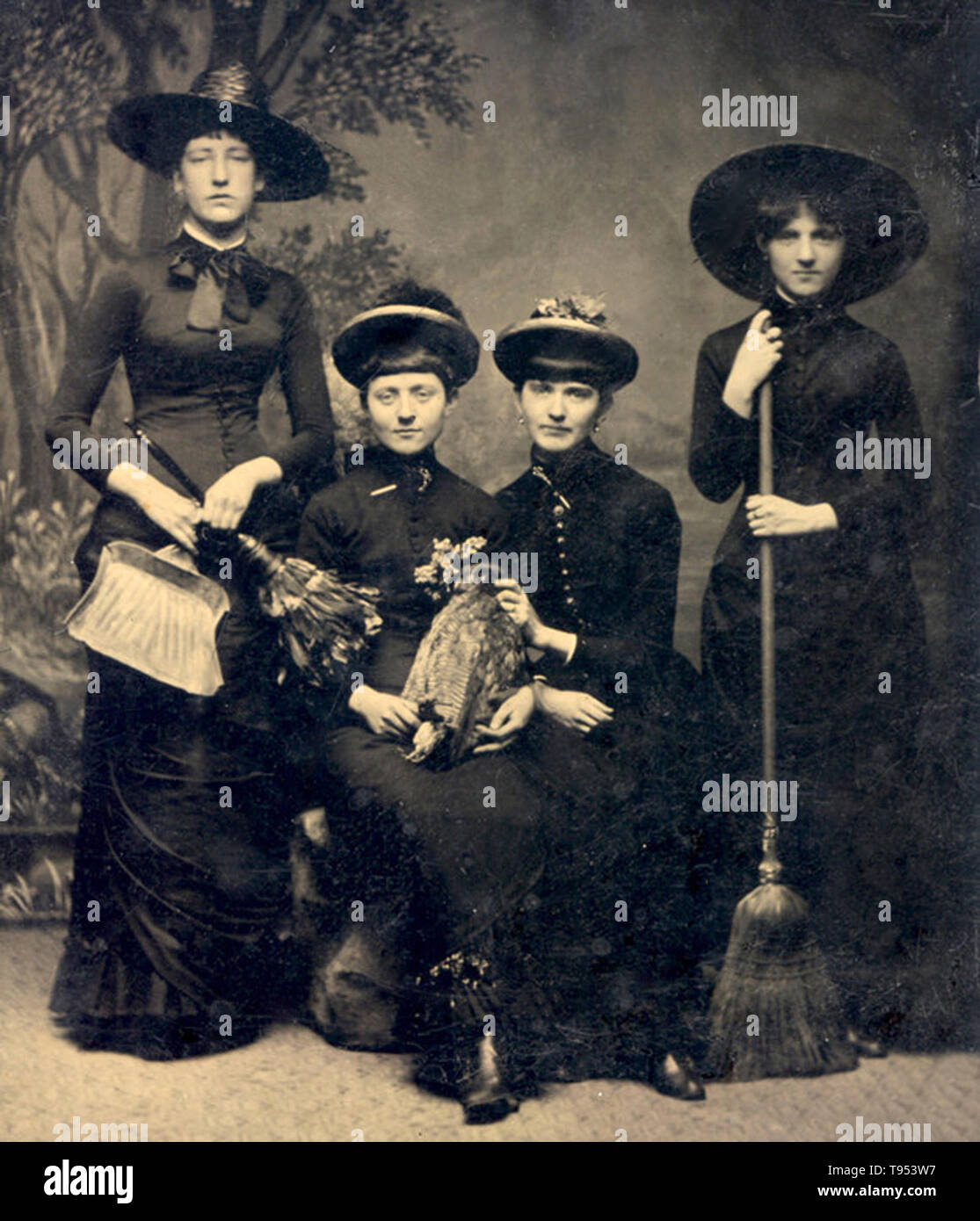A coven of witches. Stock Photo