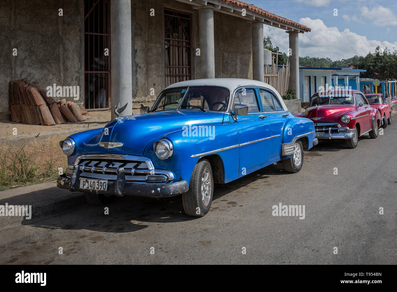 Cuban Classic Cars Stock Photo Alamy