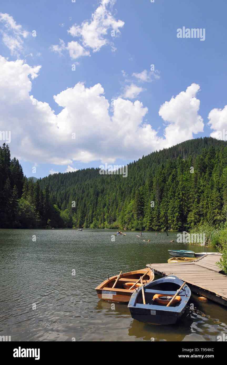Red Lake, Lacul Roșu, Gyilkos-tó, Romania, Europe Stock Photo