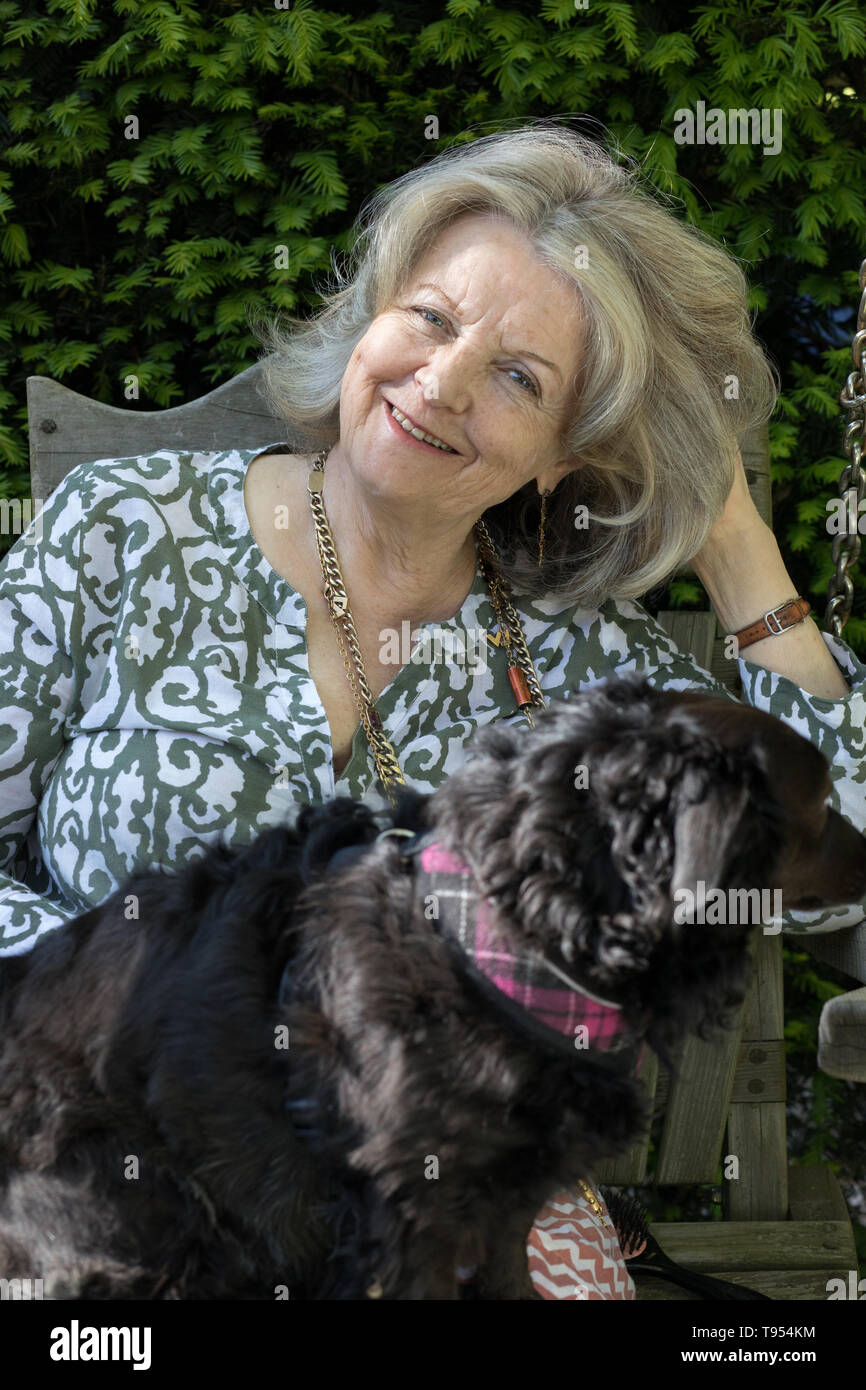 Polly Devlin OBE, Writer and Broadcaster at her home in West London