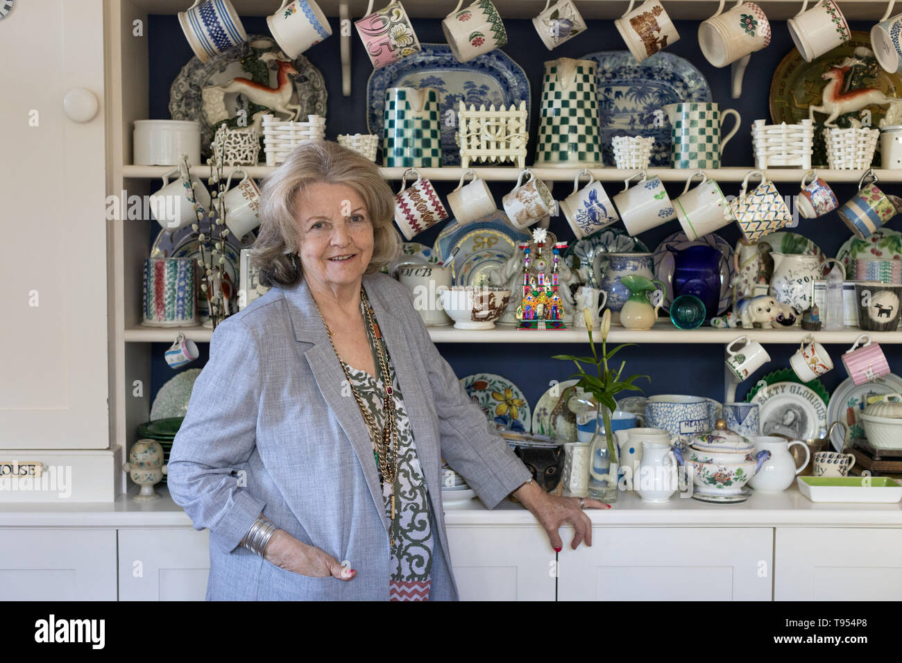 Polly Devlin OBE, Writer and Broadcaster at her home in West London