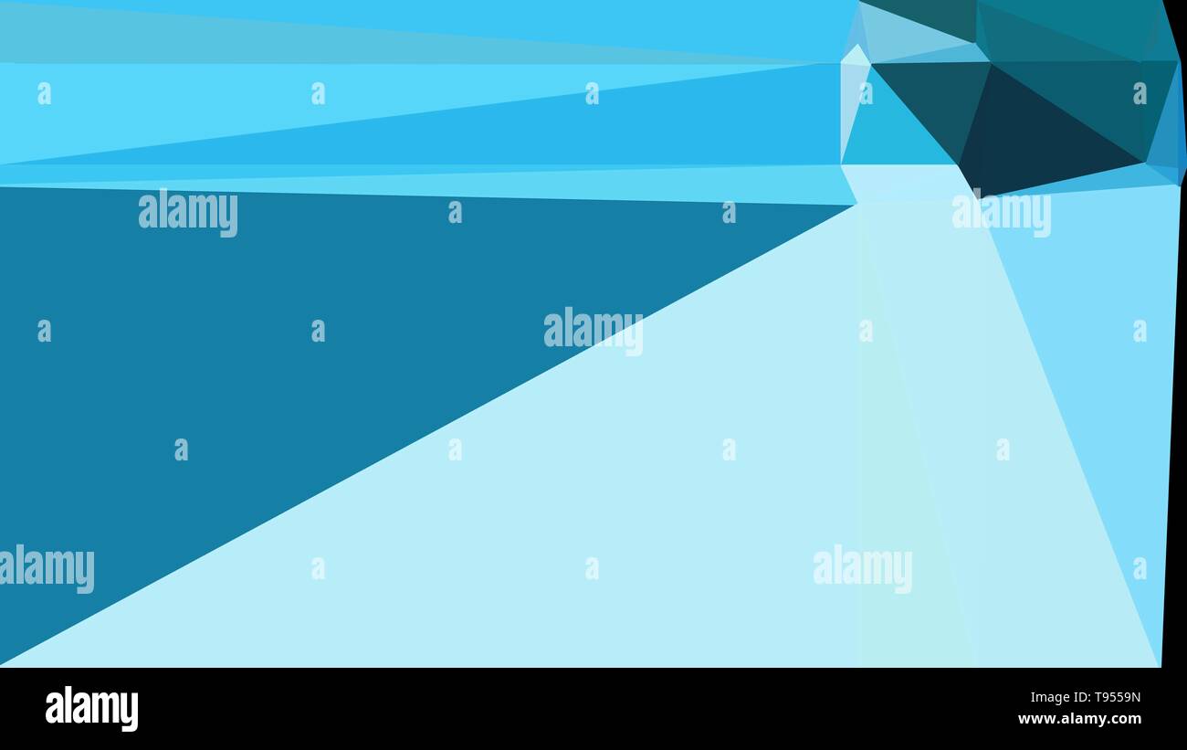 Minimalistic Triangle Geometric Background With Light Sea Green Very Dark Blue And Pale Turquoise Colors For Poster Cards Wallpaper Or Background T Stock Photo Alamy