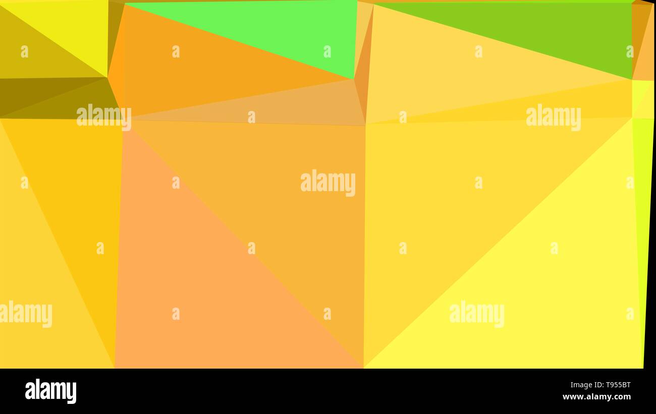 geometric triangles style in pastel orange, moderate green and yellow ...
