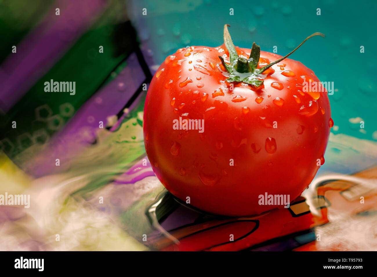 Big Red Tomato Stock Photo