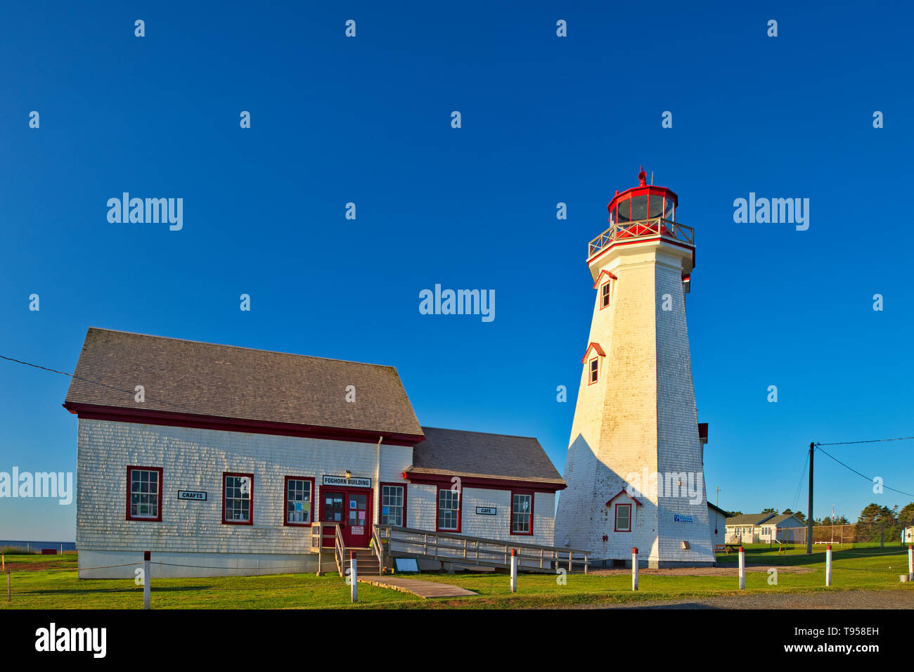 East Point Lighthouse East Point Prince Edward Island Canada Stock